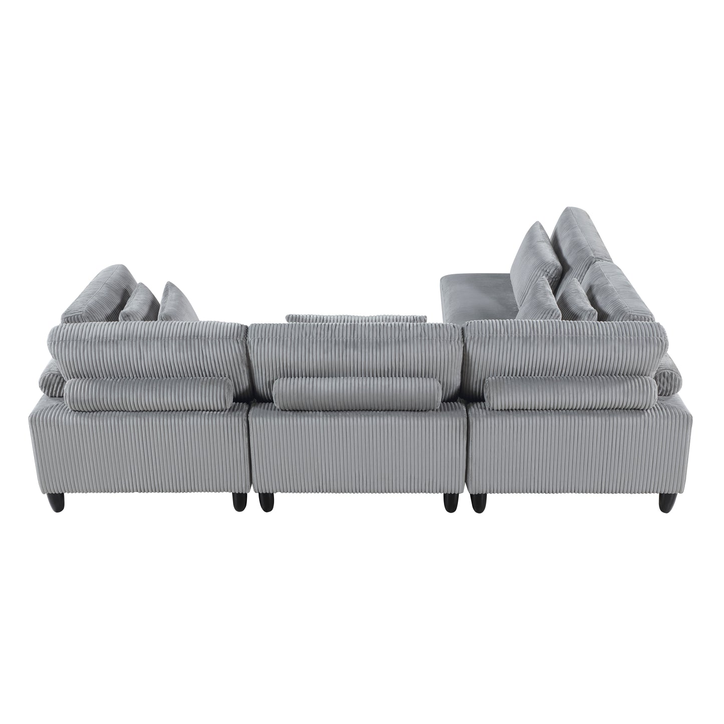 9688GY*42CR2AC - (4)4-Piece Modular Sectional