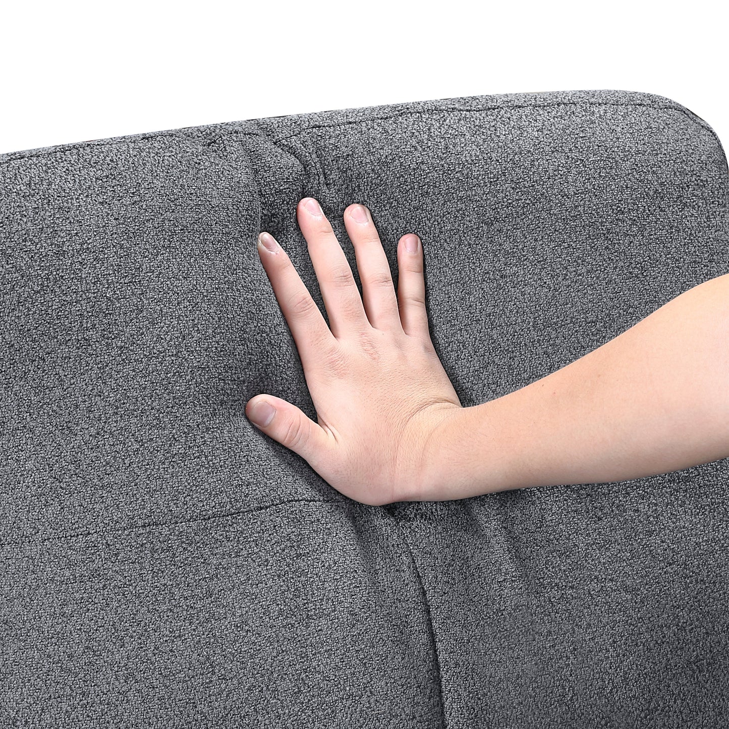 9705GY*32AVC - (3)Sectional with Reversible Chaise, Pull-out Bed, Shelves and Charging Ports