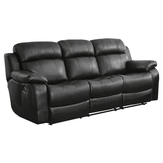 9724BLK*2 - 2pc Set: Sofa, Love