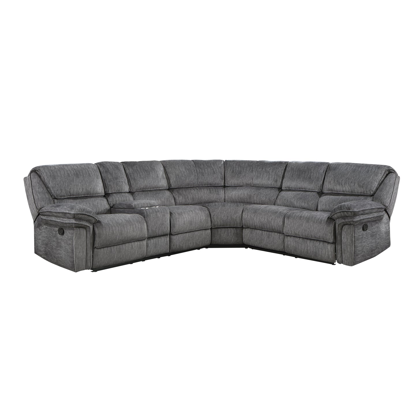 9913*32LCN2R - (3)3-Piece Reclining Sectional with Left Console