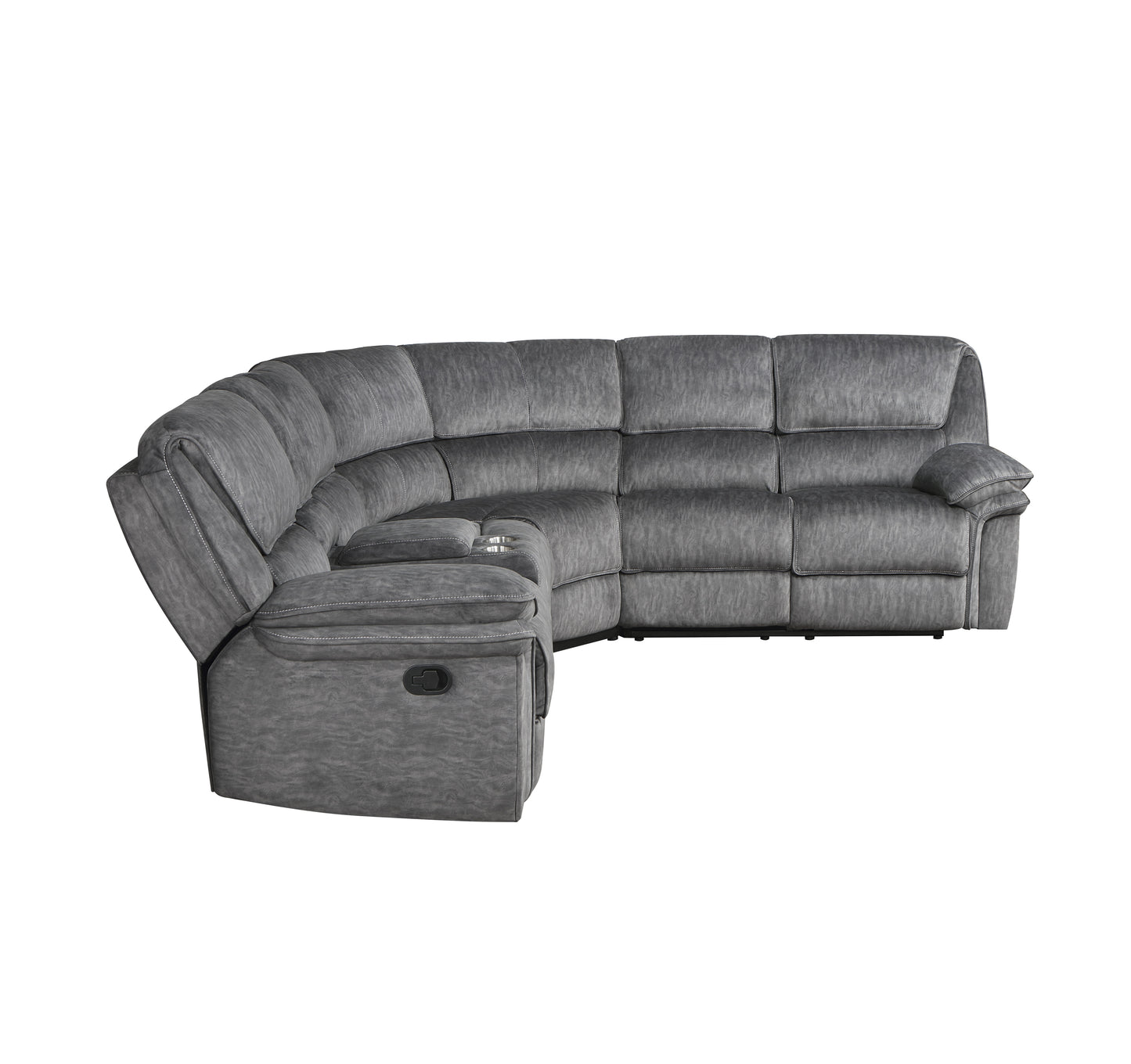 9913*32LCN2R - (3)3-Piece Reclining Sectional with Left Console