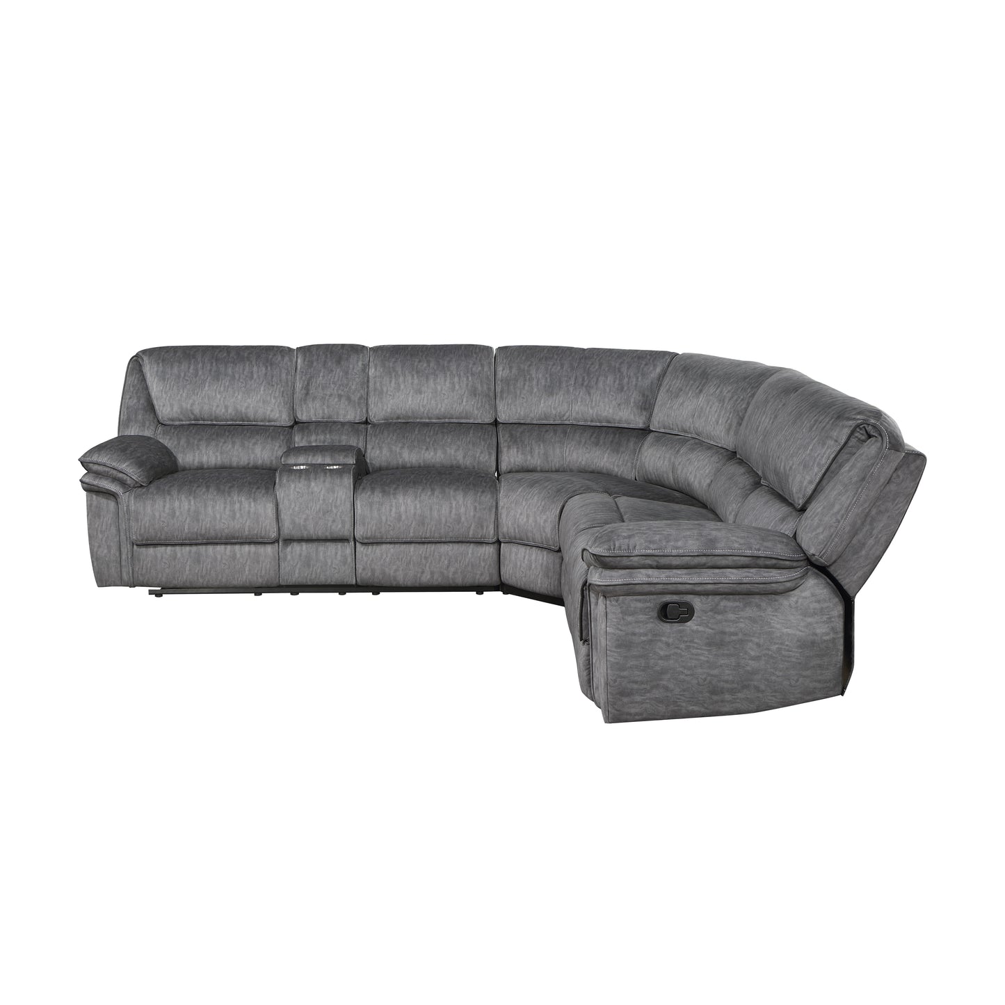 9913*32LCN2R - (3)3-Piece Reclining Sectional with Left Console