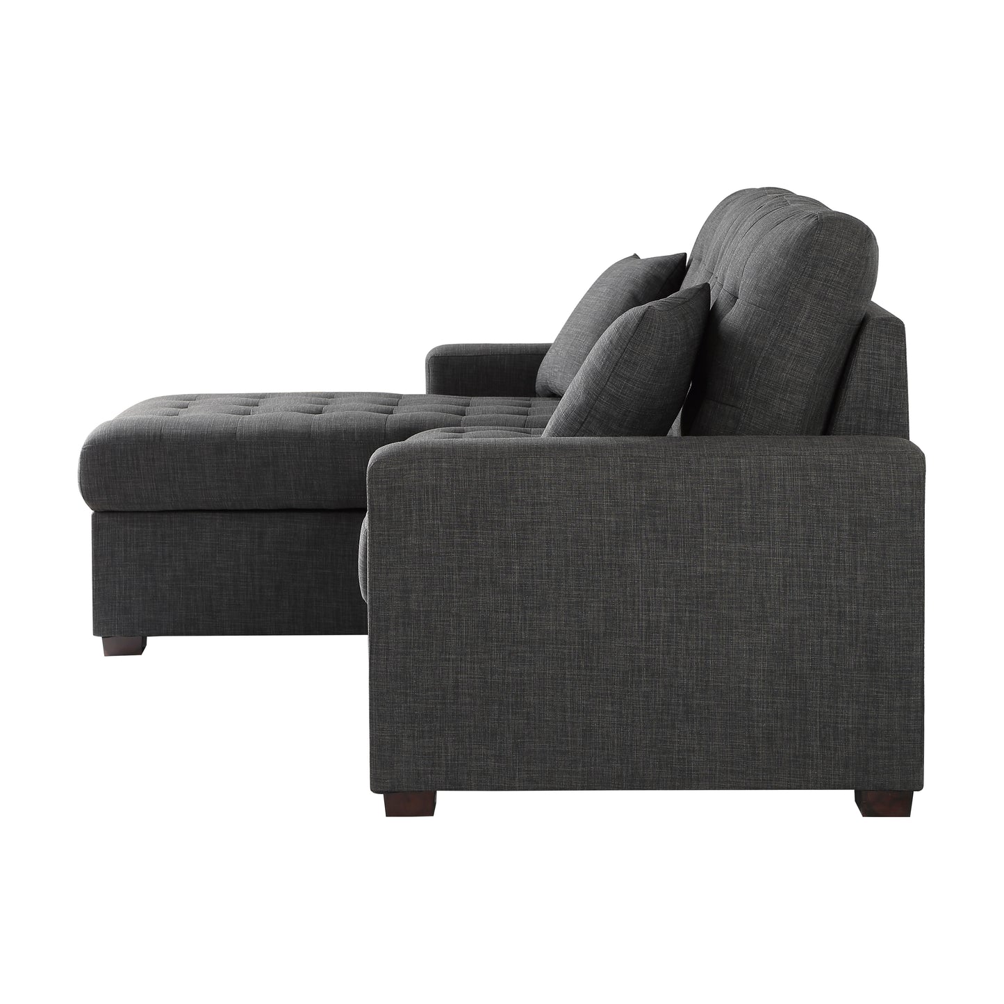 9916DG*2LCRL - (2)2-Piece Sectional with Pull-out Bed and Left Chaise with Hidden Storage