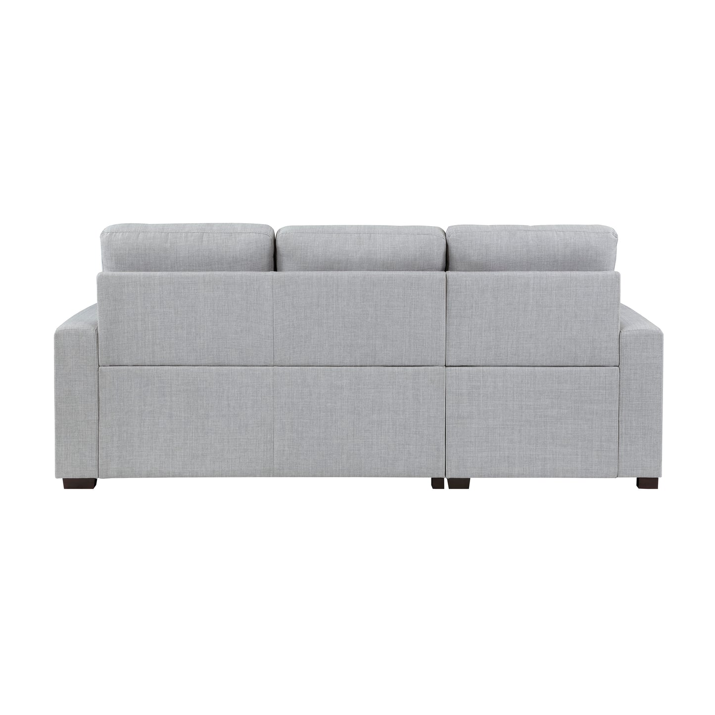 9916GY*2LCRL - (2)2-Piece Sectional with Pull-out Bed and Left Chaise with Hidden Storage