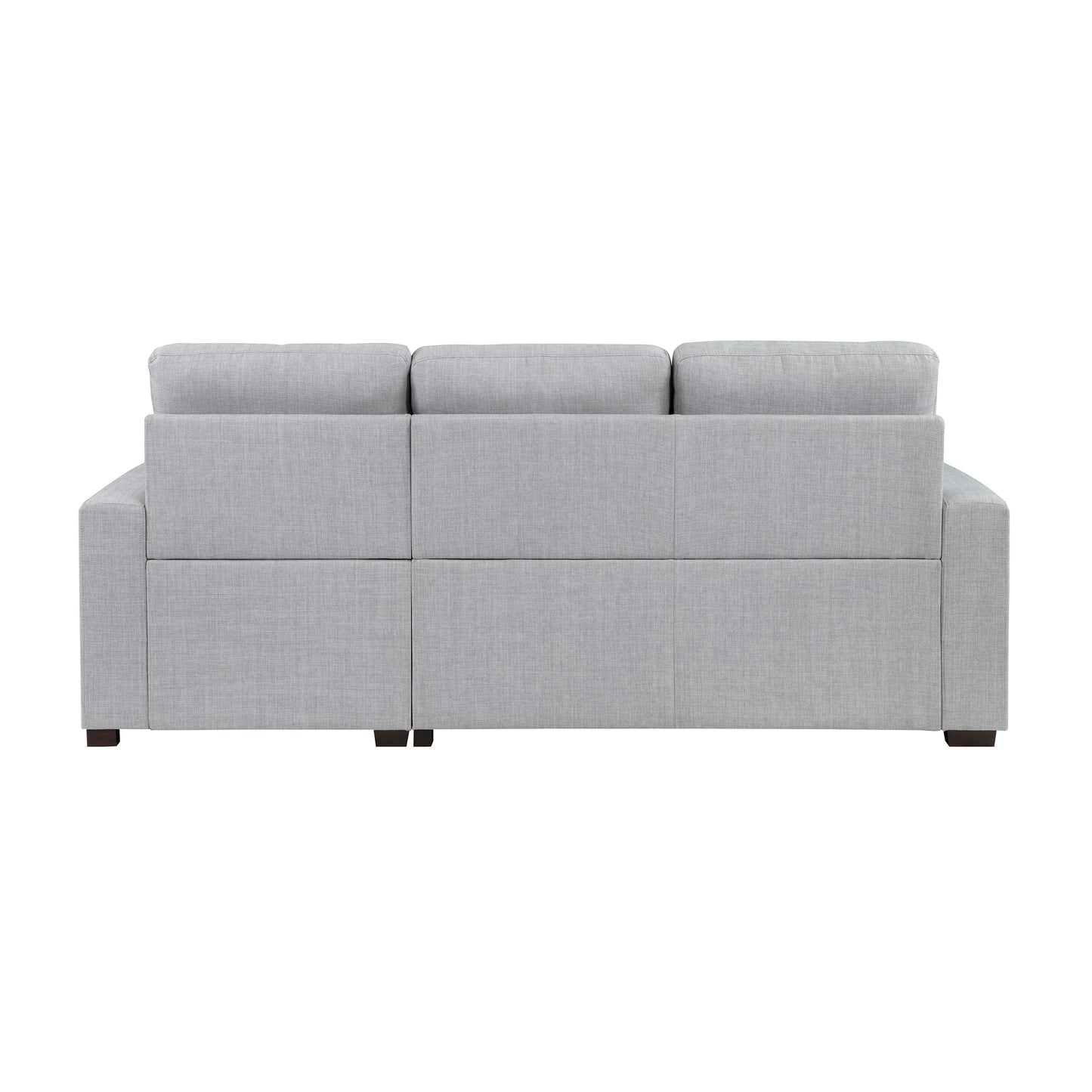 9916GY*2LLRC - (2)2-Piece Sectional with Pull-out Bed and Right Chaise with Hidden Storage