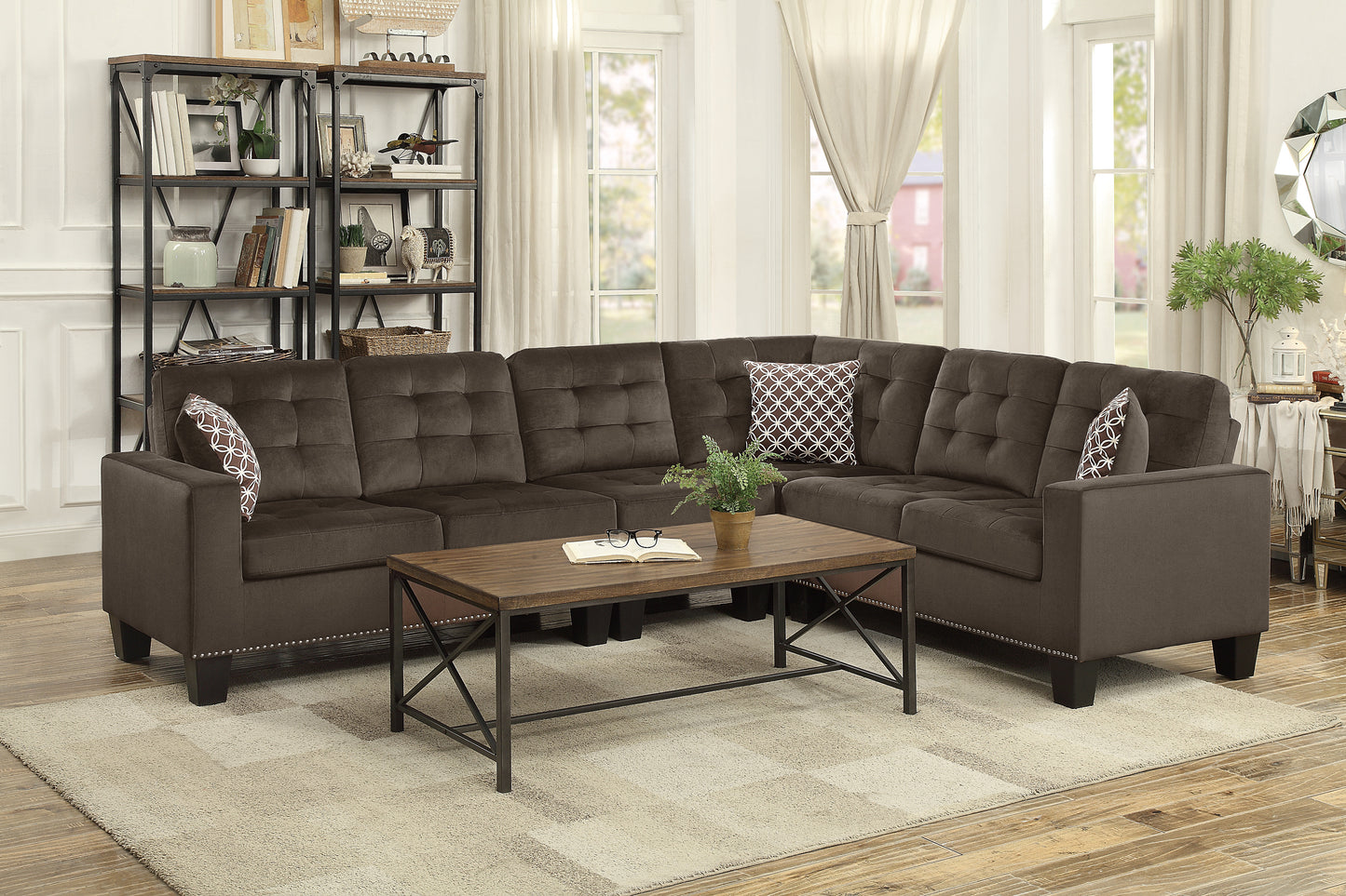 9957CH*SC - (2)2-Piece Reversible Sectional