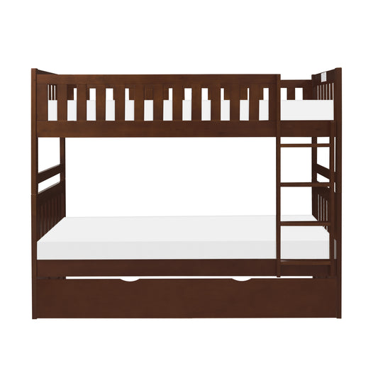B2013DC-1*R - (4) Twin/Twin Bunk Bed with Twin Trundle