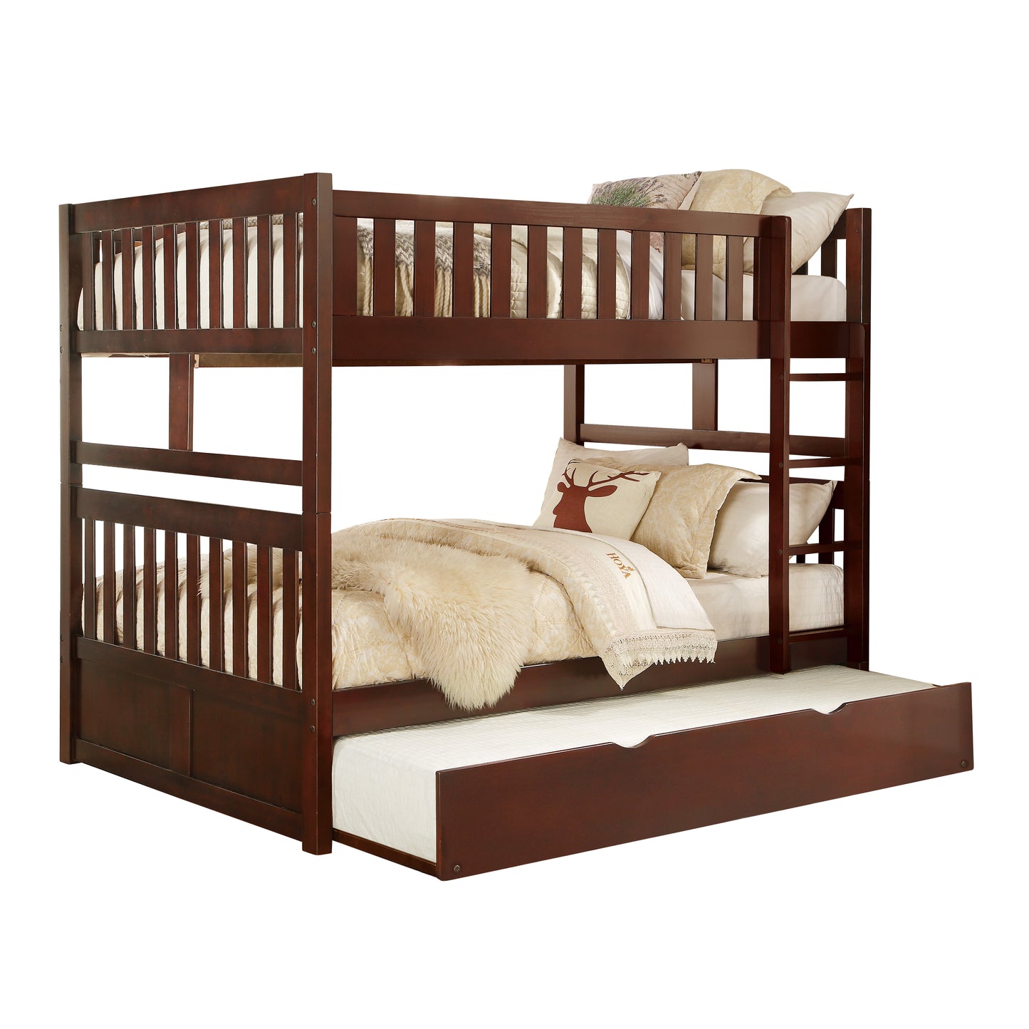 B2013FFDC-1*R - (4) Full/Full Bunk Bed with Twin Trundle