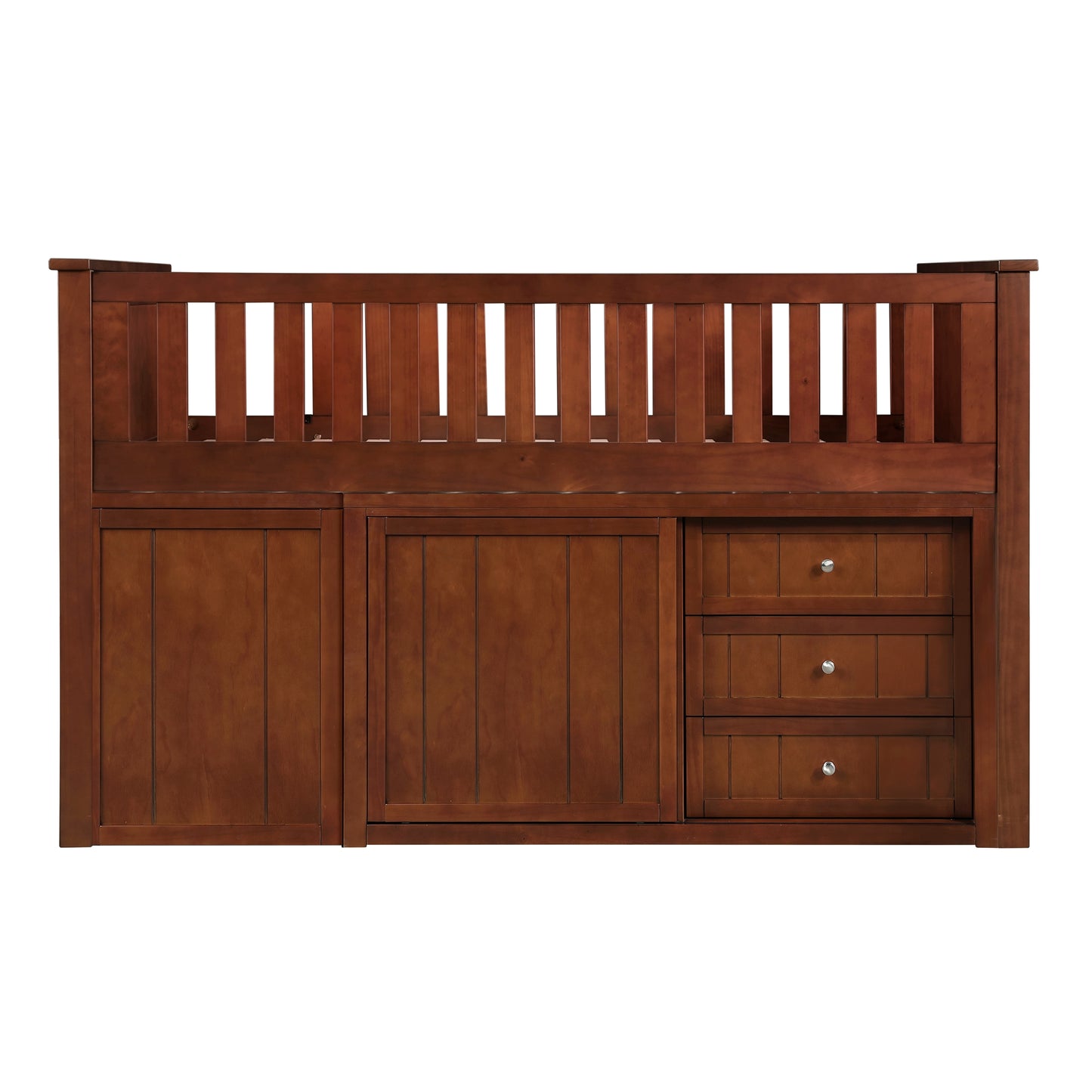 B2013LLDC-1*BC2DR - (6) Low Loft Bunk with Bookcase and 2 Dressers