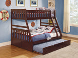 B2013TFDC-1*R - (4) Twin/Full Bunk Bed with Twin Trundle