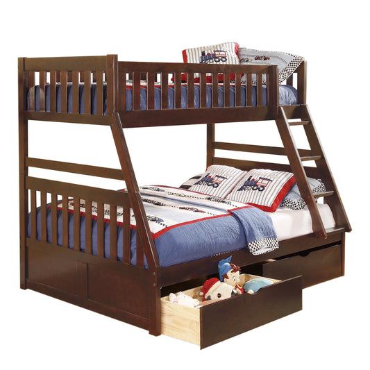B2013TFDC-1*T - (4) Twin/Full Bunk Bed with Storage Boxes