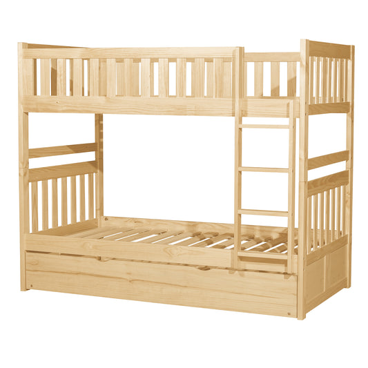 B2043-1*R - (4) Twin/Twin Bunk Bed with Twin Trundle