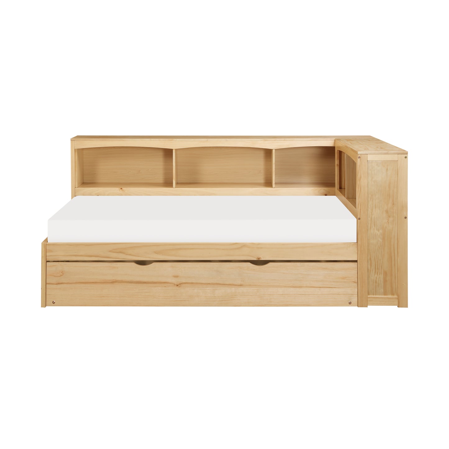 B2043BC-1BCR* - (4) Twin Bookcase Corner Bed with Twin Trundle