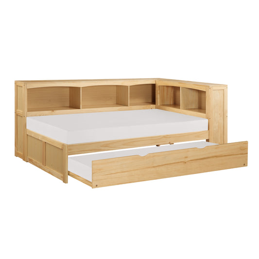 B2043BC-1BCR* - (4) Twin Bookcase Corner Bed with Twin Trundle