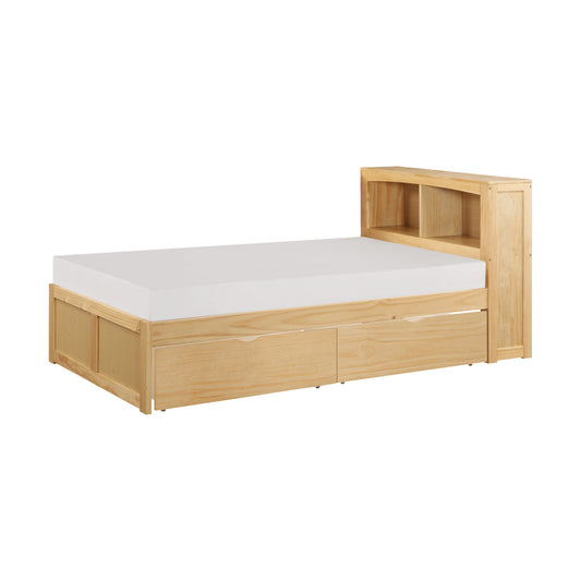 B2043BC-1T* - (3) Twin Bookcase Bed with Storage Boxes