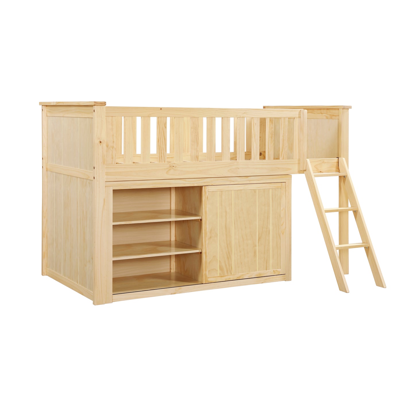 B2043LL-1*DR - (4) Low Loft Bunk with Dresser