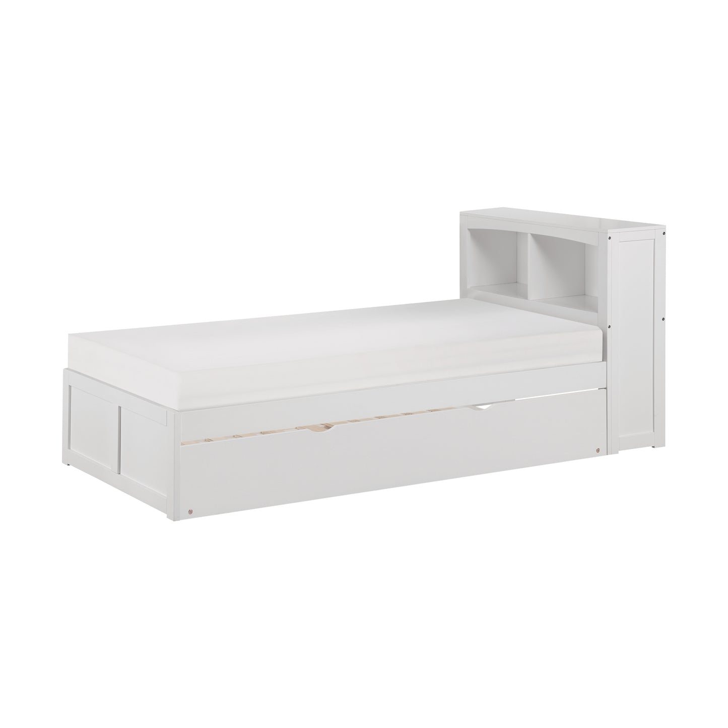 B2053BCW-1R* - (3) Twin Bookcase Bed with Twin Trundle