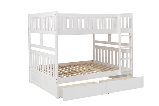B2053FFW-1*T - (4) Full/Full Bunk Bed with Storage Boxes