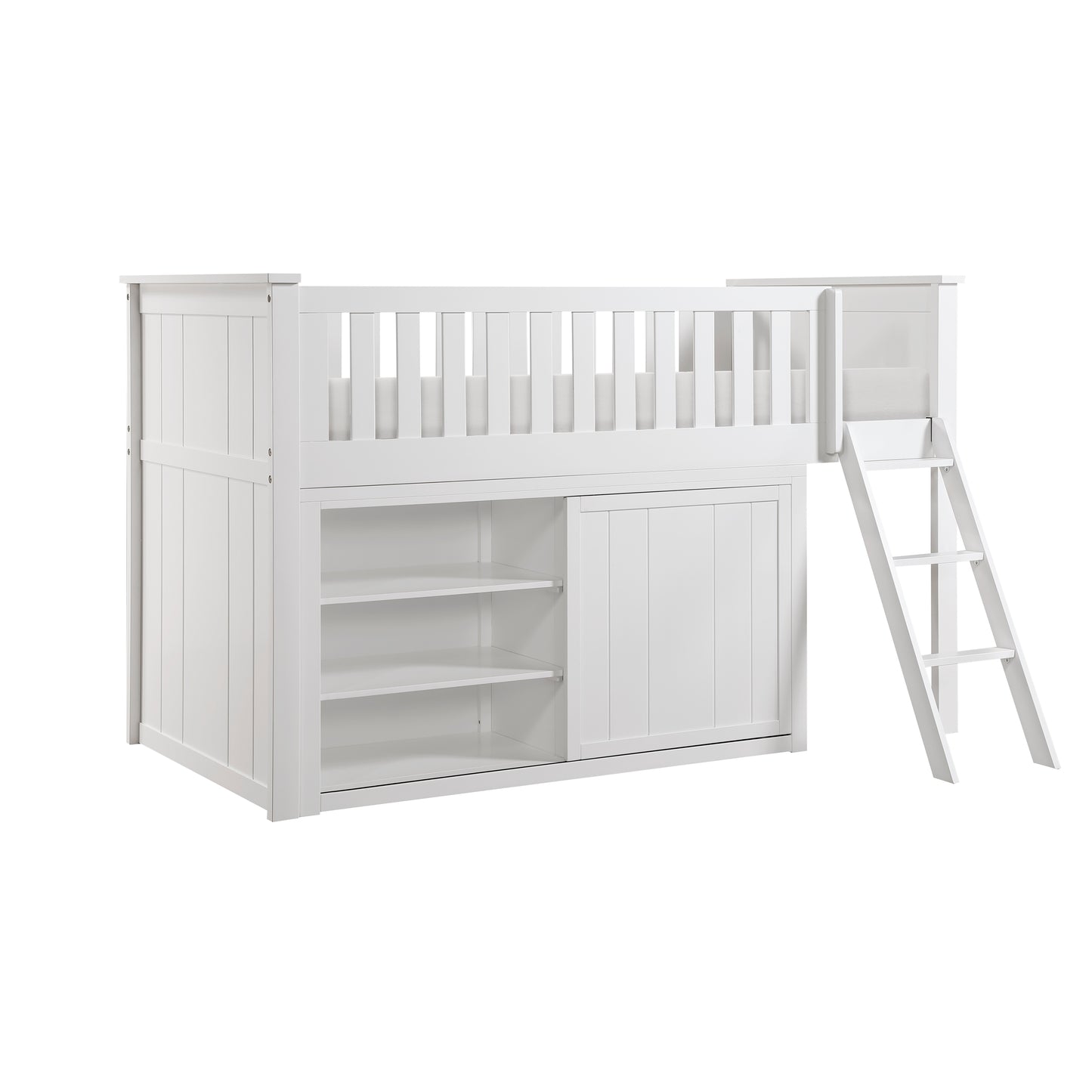 B2053LLW-1*DR - (4) Low Loft Bunk with Dresser