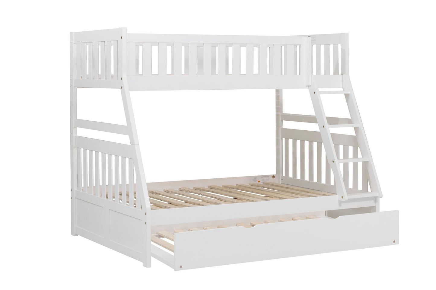 B2053TFW-1*R - (4) Twin/Full Bunk Bed with Twin Trundle