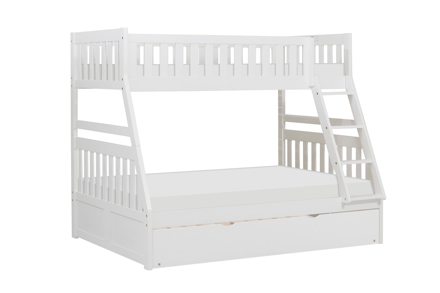 B2053TFW-1*R - (4) Twin/Full Bunk Bed with Twin Trundle