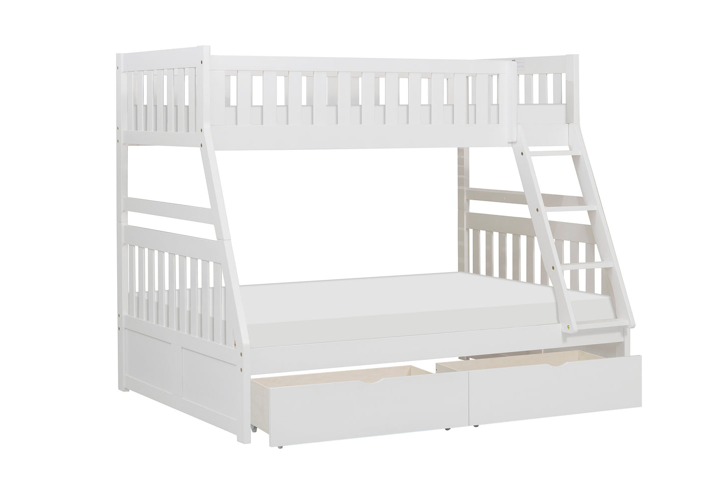 B2053TFW-1*T - (4) Twin/Full Bunk Bed with Storage Boxes