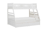 B2053TFW-1*T - (4) Twin/Full Bunk Bed with Storage Boxes