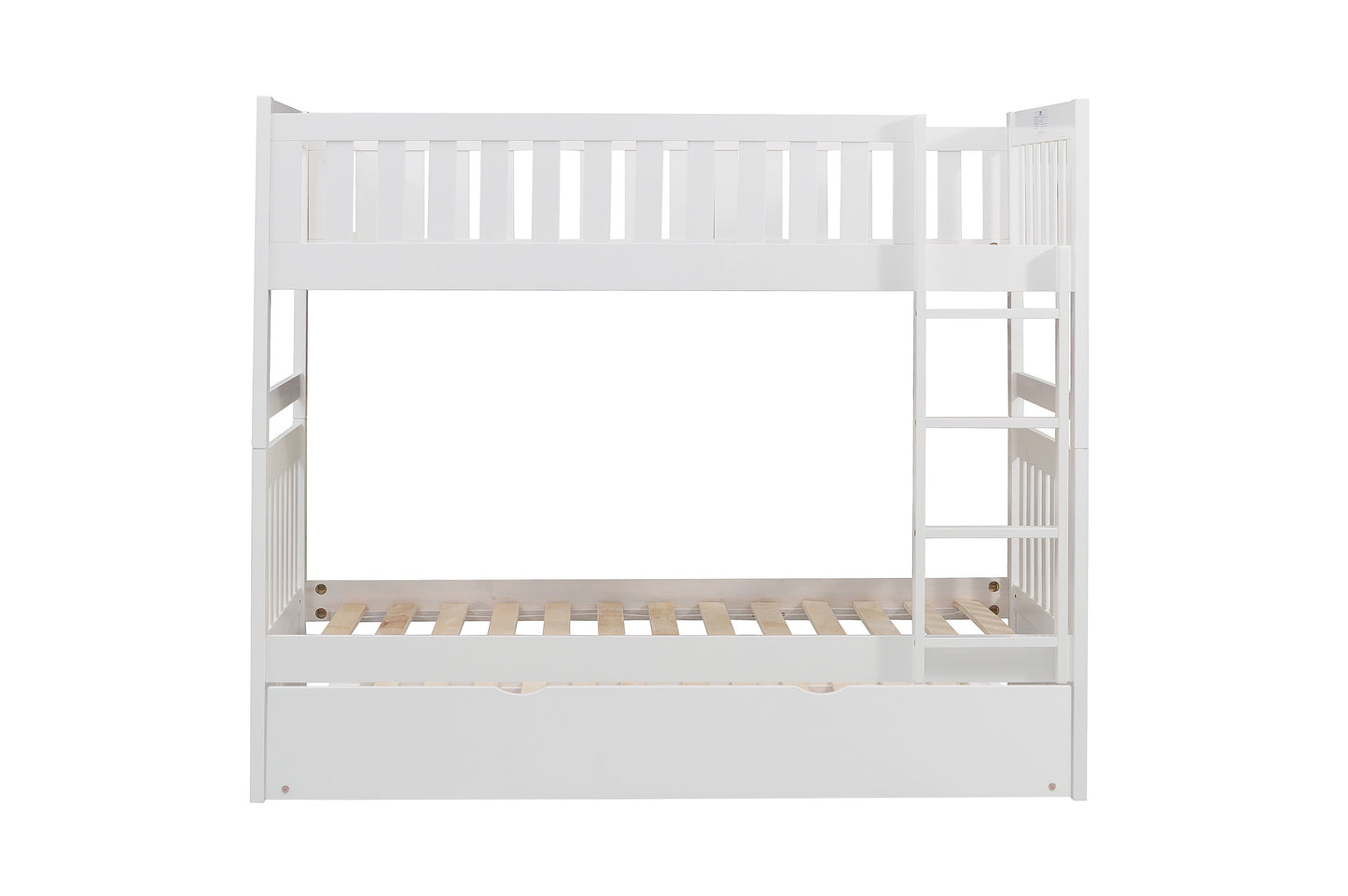 B2053W-1*R - (4) Twin/Twin Bunk Bed with Twin Trundle