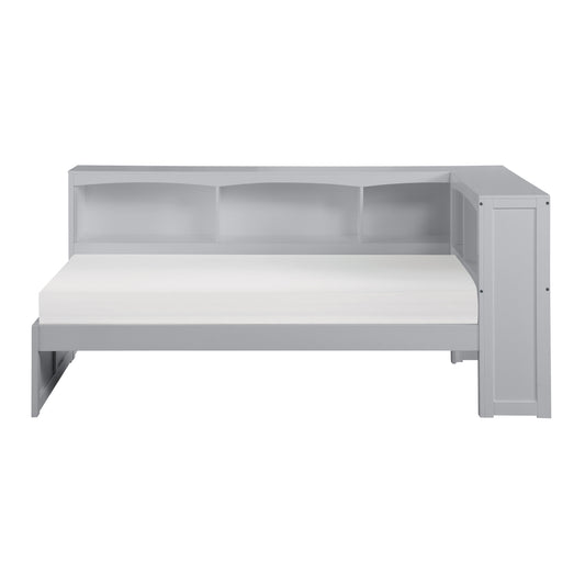 B2063BC-1BC* - (3) Twin Bookcase Corner Bed