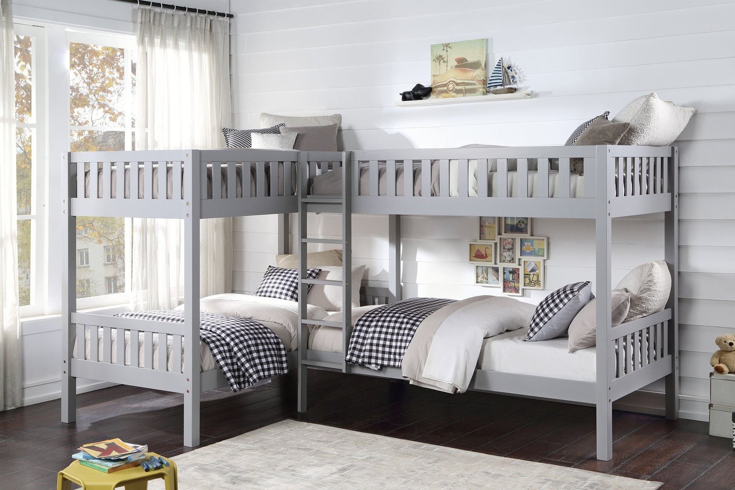 B2063CN-1* - (3) Corner Bunk Bed