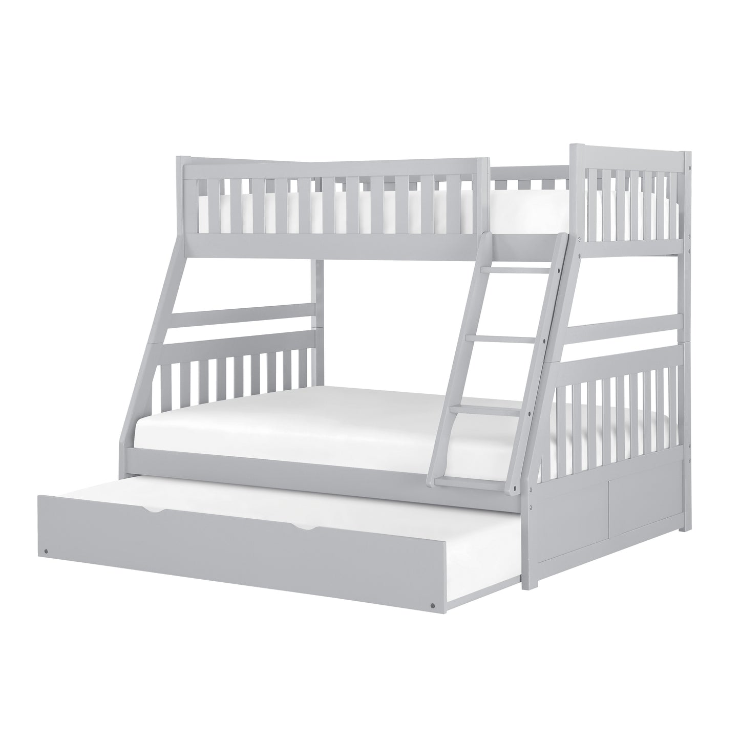 B2063TF-1*R - (4) Twin/Full Bunk Bed with Twin Trundle