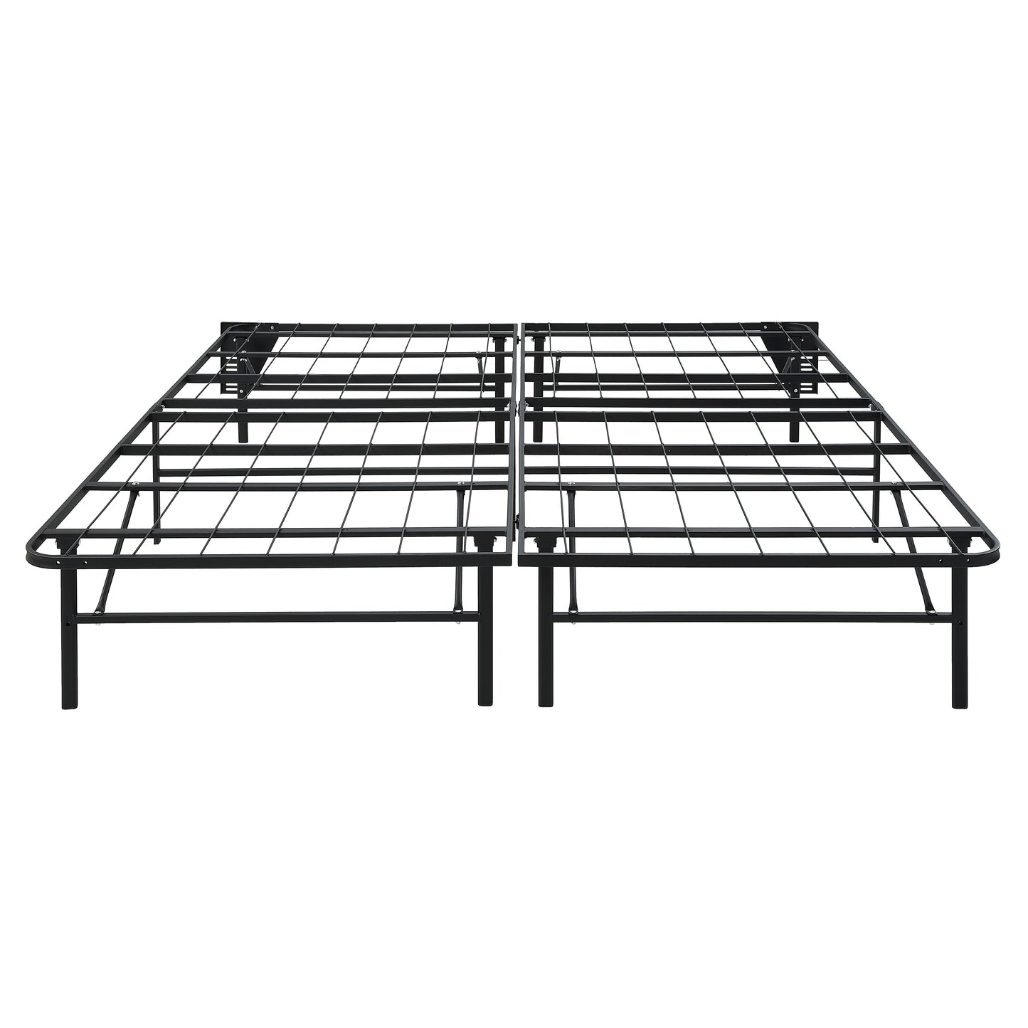 BF-1MT-CK - California King Foldable Metal Platform Bed Frame, Toolless
