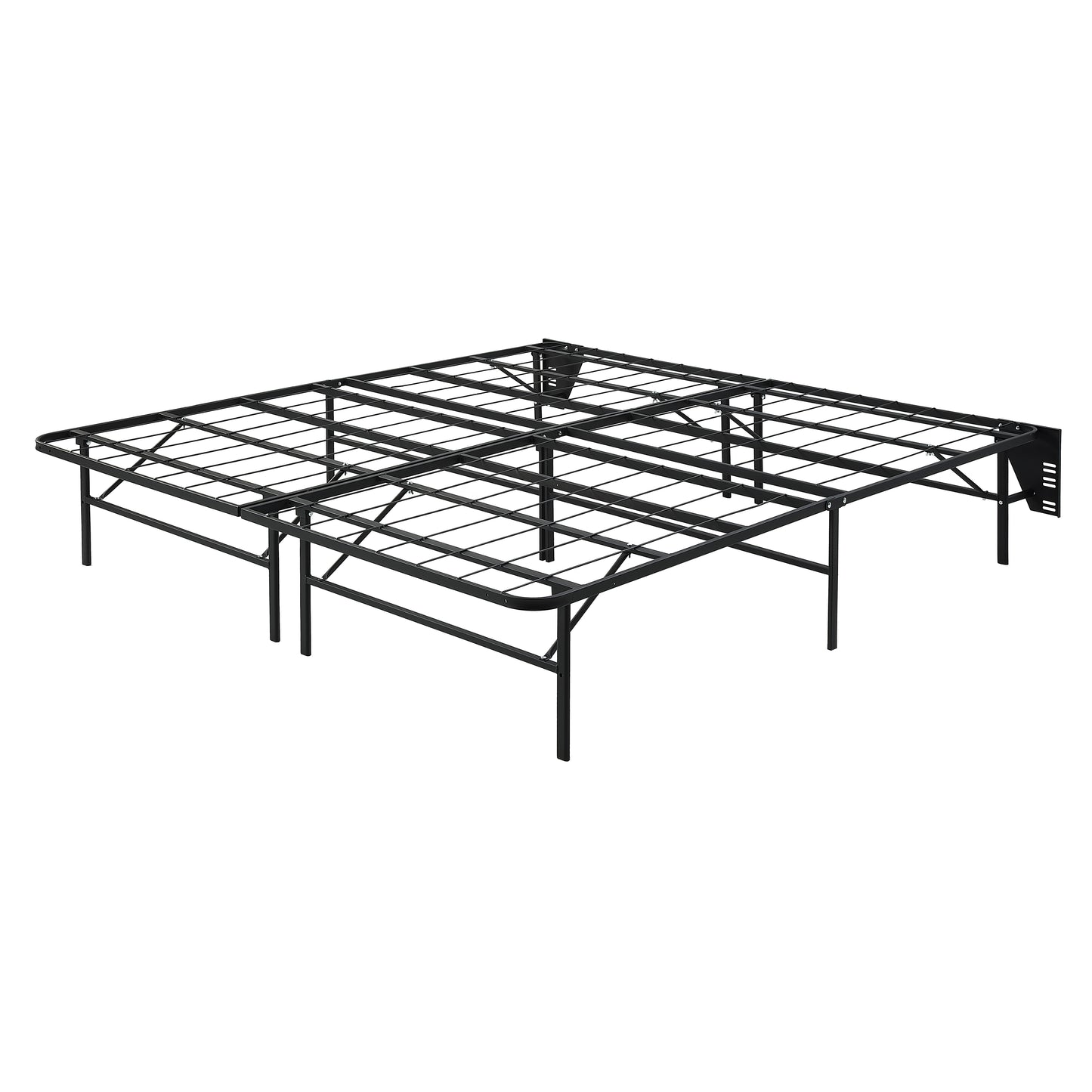 BF-1MT-CK - California King Foldable Metal Platform Bed Frame, Toolless