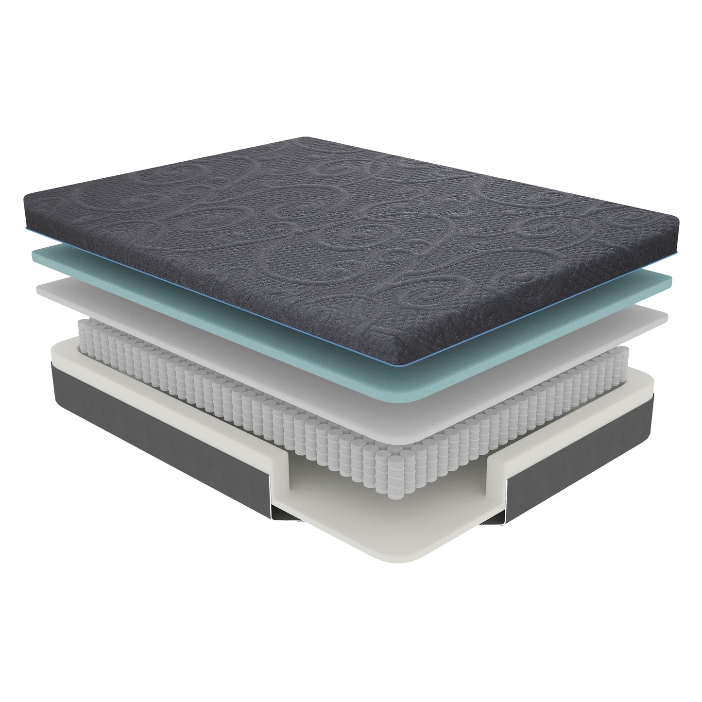 MT-H08F - 8" Full Gel-Infused Memory Foam Hybrid Mattress