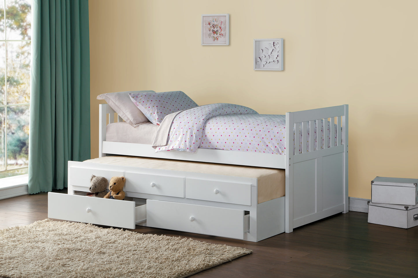 B2053PRW-1* - (2) Twin/Twin Trundle Bed