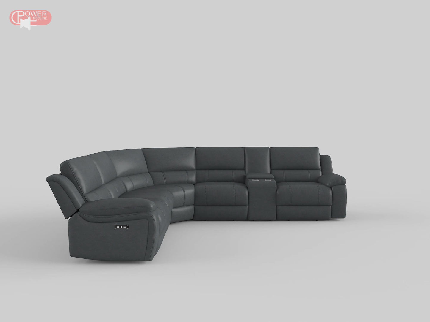 8260GY*6PW - (6)6-Piece Modular Power Reclining Sectional