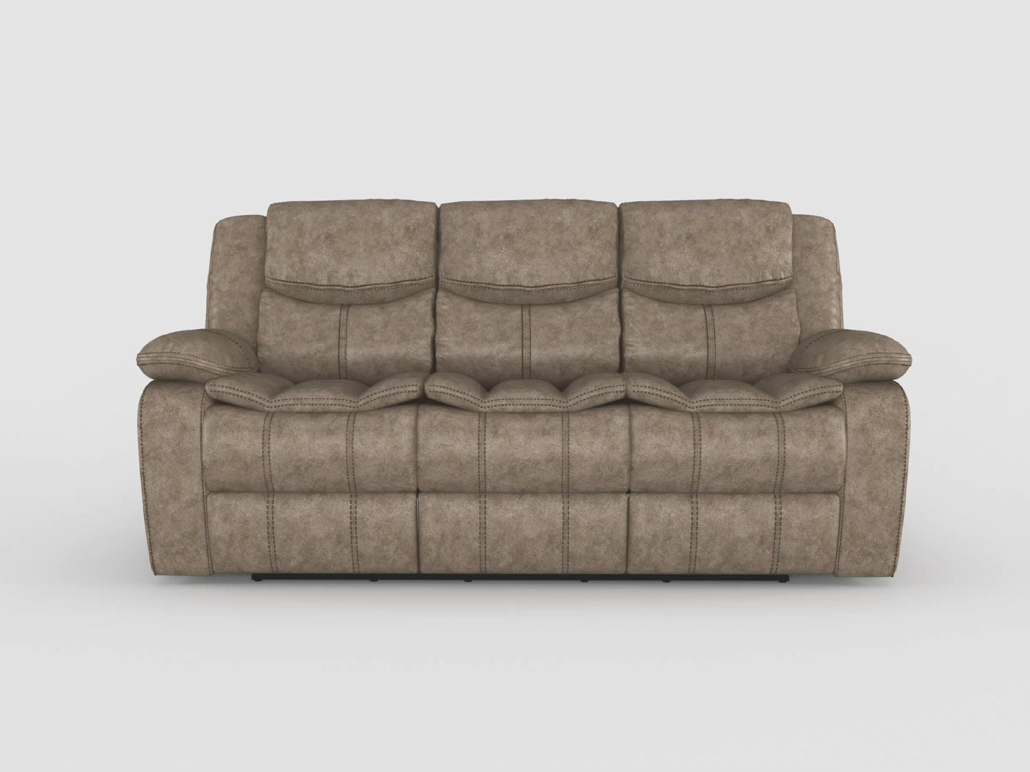 8230BRW-3 - Double Reclining Sofa