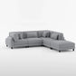 9688GY*63CR2ACOT - (6)6-Piece Modular Sectional with Ottoman