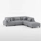 9688GY*62CR2AC2OT - (6)6-Piece Modular Sectional with Ottomans