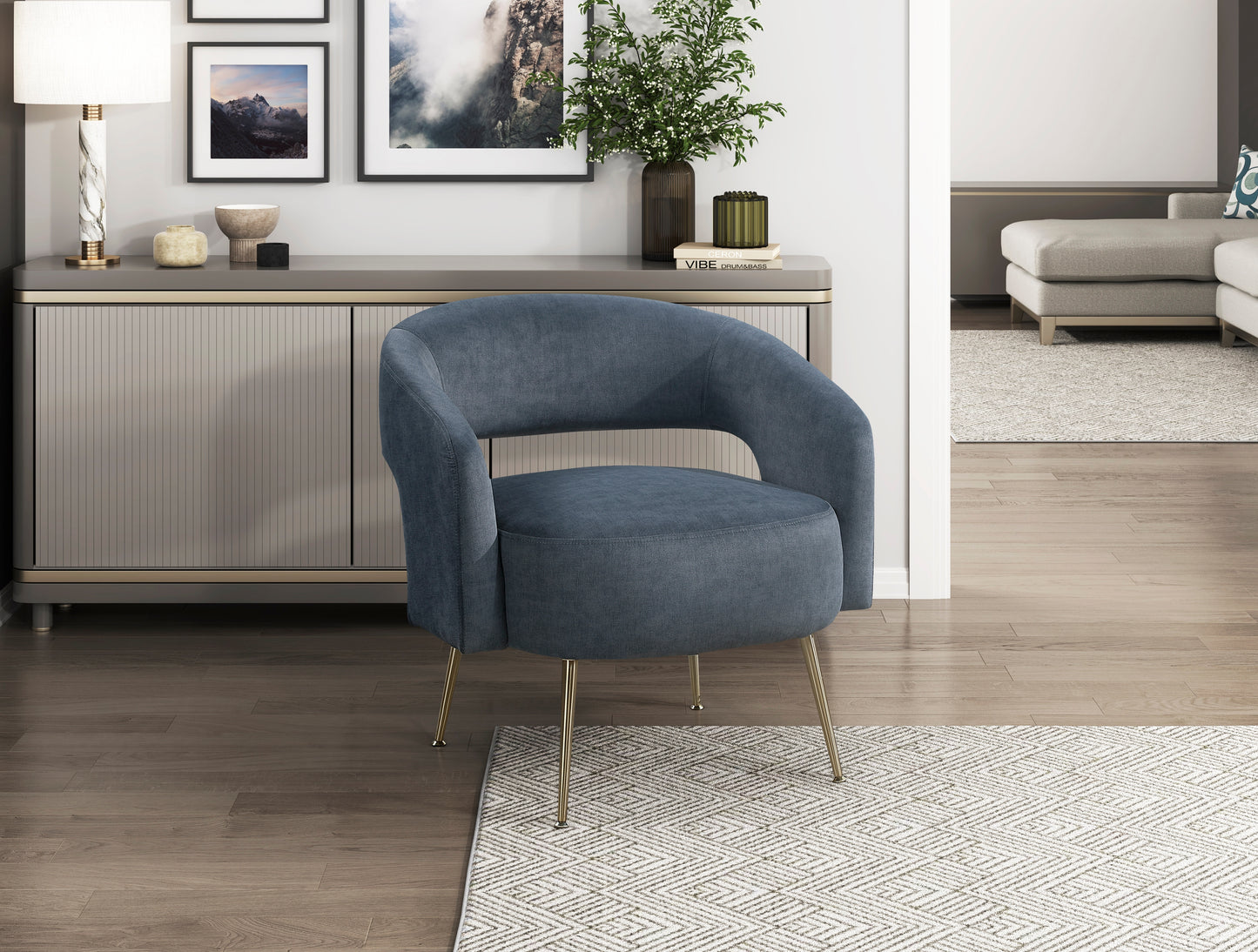 1024DGY-1 - Accent Chair