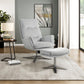 1159GY - Swivel Chair with Ottoman