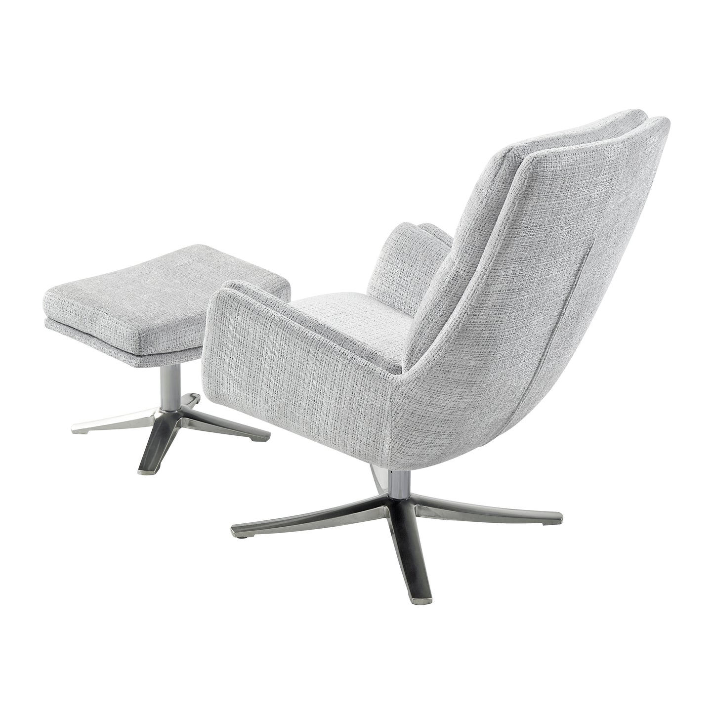 1159GY - Swivel Chair with Ottoman