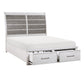 1303K-1CK* - (3) California King Platform Bed with Footboard Storage