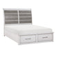 1303K-1CK* - (3) California King Platform Bed with Footboard Storage