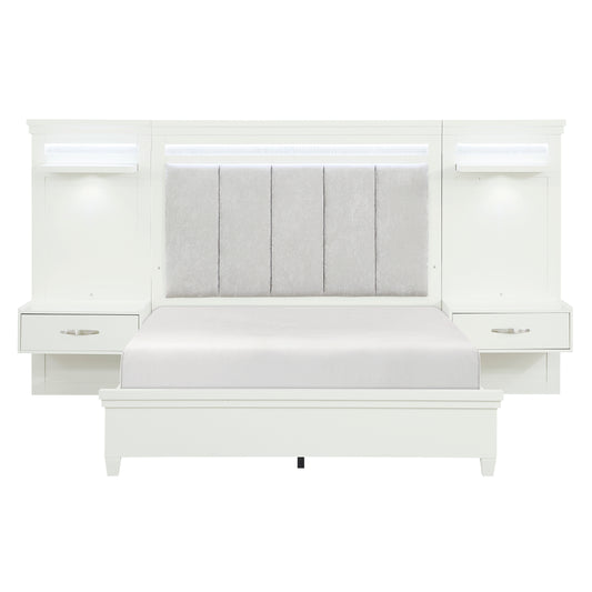1321K-1EK*WB - 3pc Set Eastern King Wall Bed (EKB+2TNS)
