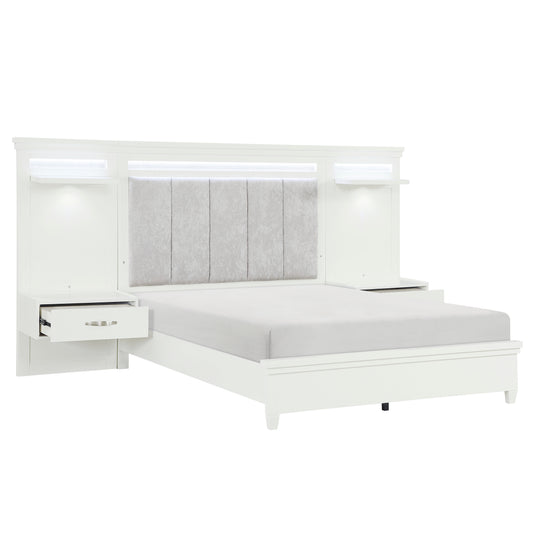 1321K-1EK*WB - 3pc Set Eastern King Wall Bed (EKB+2TNS)