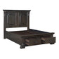 1325K-1EK* - (3) Eastern King Platform Bed with Footboard Storage