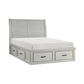 1337K-1CK* - (3) California King Platform Bed with Storage Footboard and Side Rails