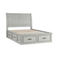 1337K-1CK* - (3) California King Platform Bed with Storage Footboard and Side Rails