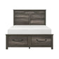 1342-1* - (3) Queen Platform Bed with Footboard Storage